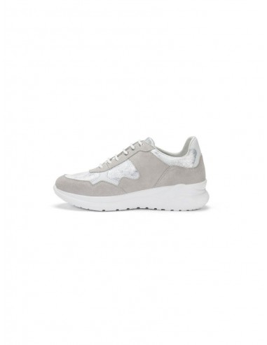 Chaussure Femme Daim Gris/Argent -...