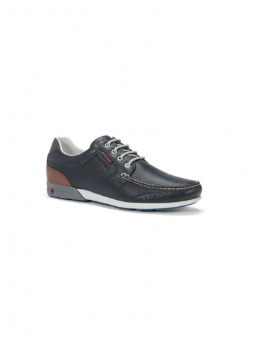 Zapato ventilado engrasado azul - RED...