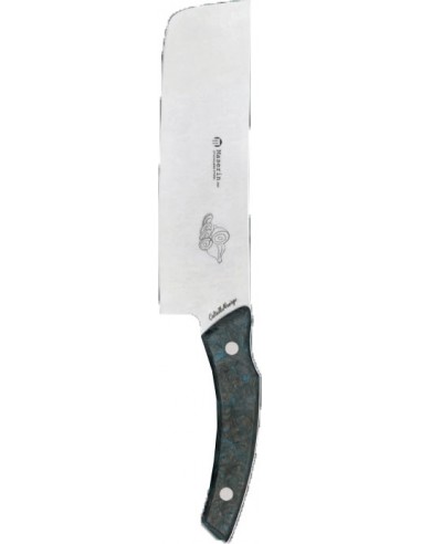 Nakiri Knife Fat Carbon Blue Handle...