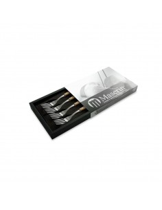 Set of 4 Olive Handle Forks...