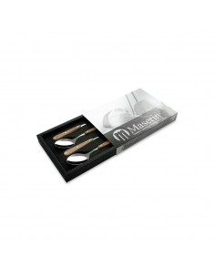Set of 4 Olive Handle Spoon...