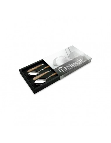 Set of 4 Olive Handle Spoon with Box...