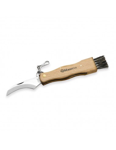 Cuchillo para setas, mango de haya -...