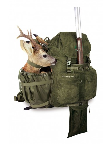 GAME BACKPACK in SUEDE with rifle...