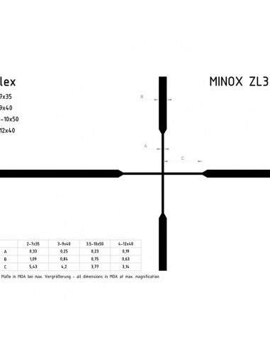 Ottica Minox ZL3 4-12X40 - MINOX