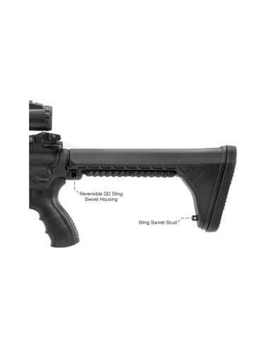 Black Fixed Stock For Ar15 Ops Ready...