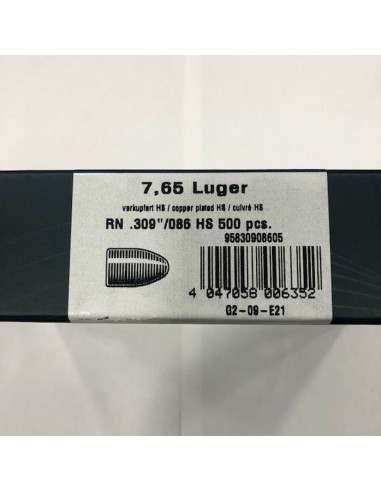 PALLE RAM 7,65 da 86Grain -...