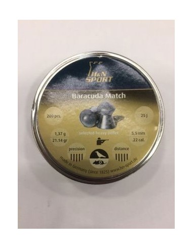 Pellets baracuda match 5,5mm - pack...