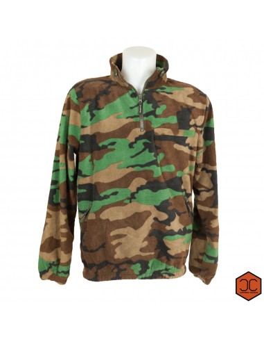 Pile Mezza Zip Mimetico - CAPONE CACCIA