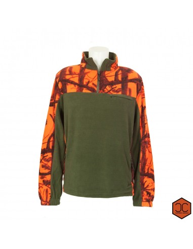 Polaire bicolore vert-orange - CAPONE...