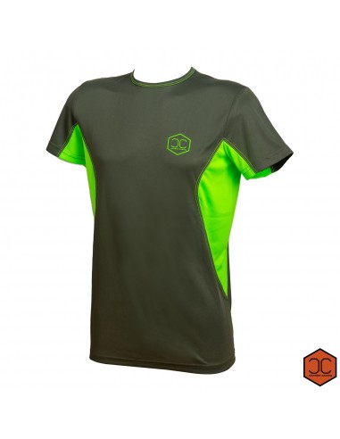 T-shirt technique extensible vert...