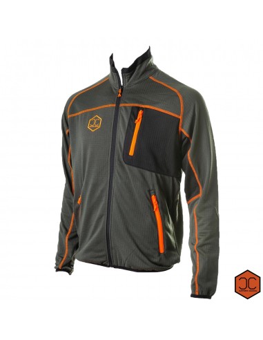 Orange Stretch Technical Fleece -...