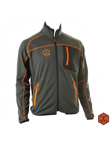 Orange Stretch Technical Fleece -...
