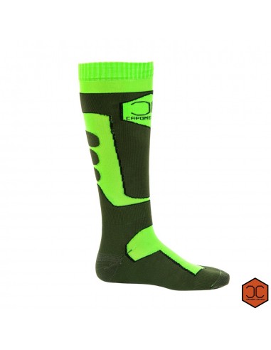 Chaussette technique vert fluo -...