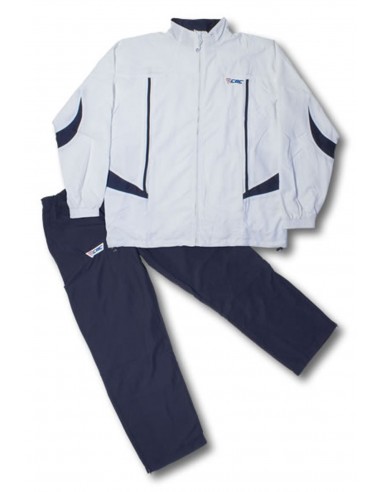 Tuta microforata colore Bianco-Blu - CBC