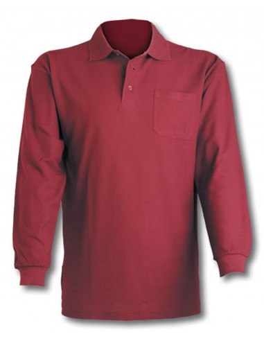 Polo manica lunga colore Bordeaux - UDB