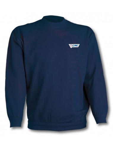 Felpa con girocollo colore Blu - CBC
