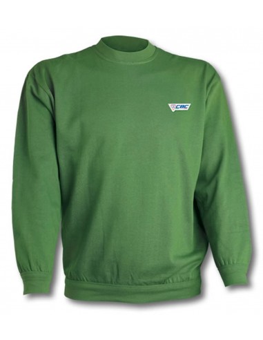 Felpa con girocollo colore Verde - CBC